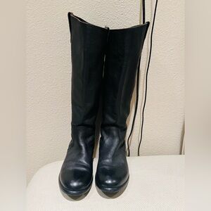 Madewell Black Knee Leather Boots